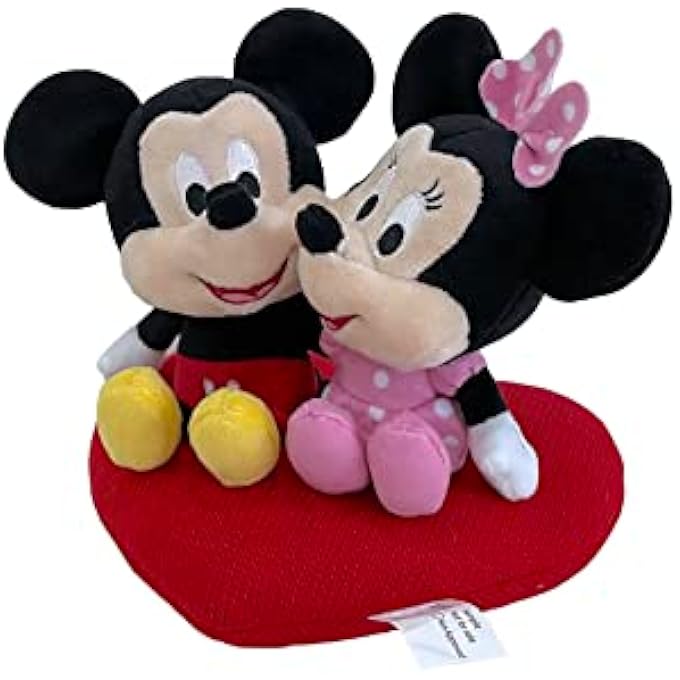 PLUSH MICKEY & MINNIE HEART CUSHION - Image 3